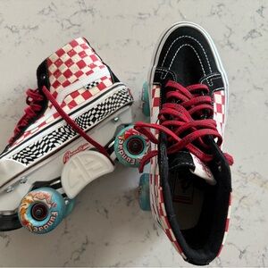 Vans Checkerboard Custom Skate Park Roller Skates - 7.5 Mens with Avanti Plates